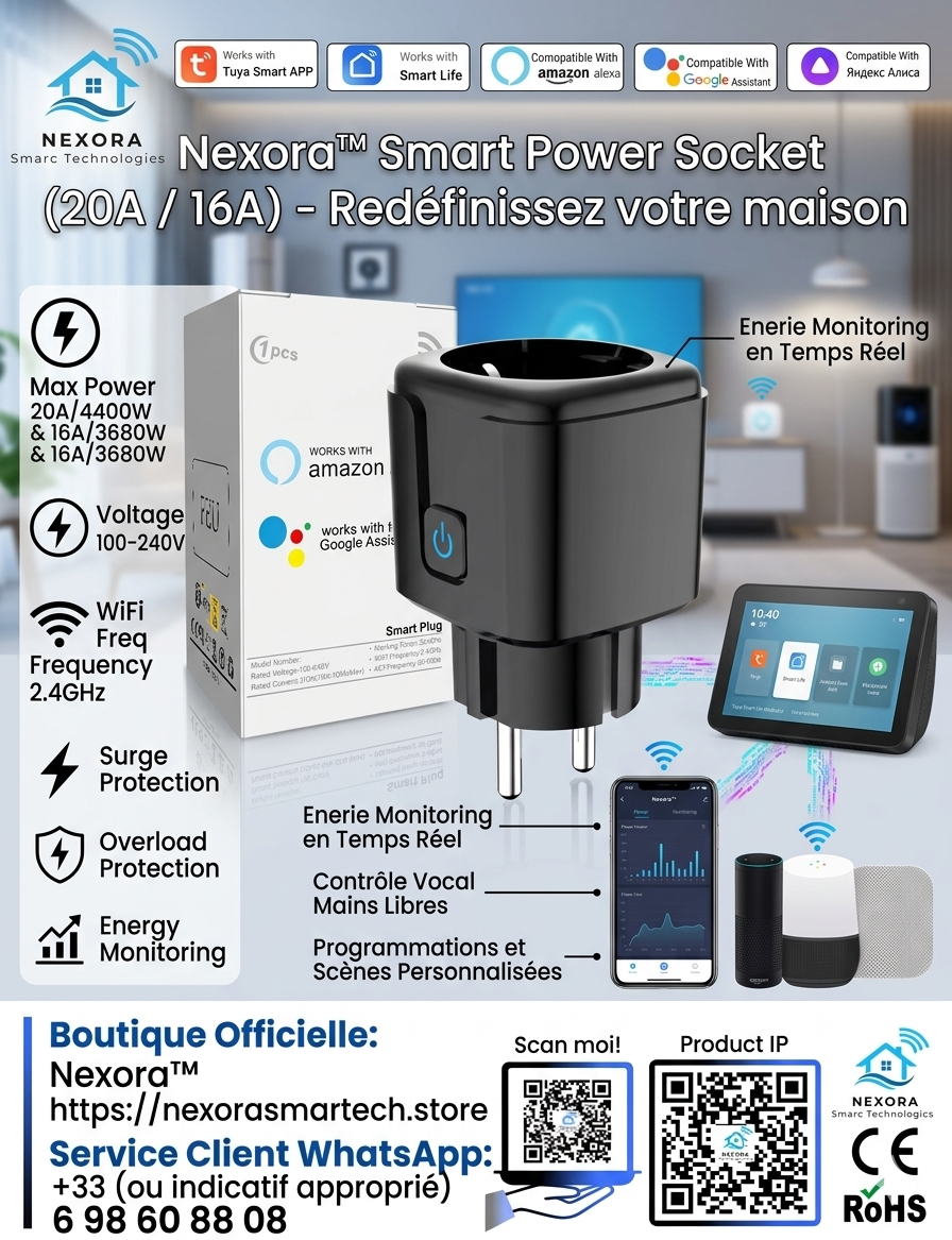 Prise électrique Connectée