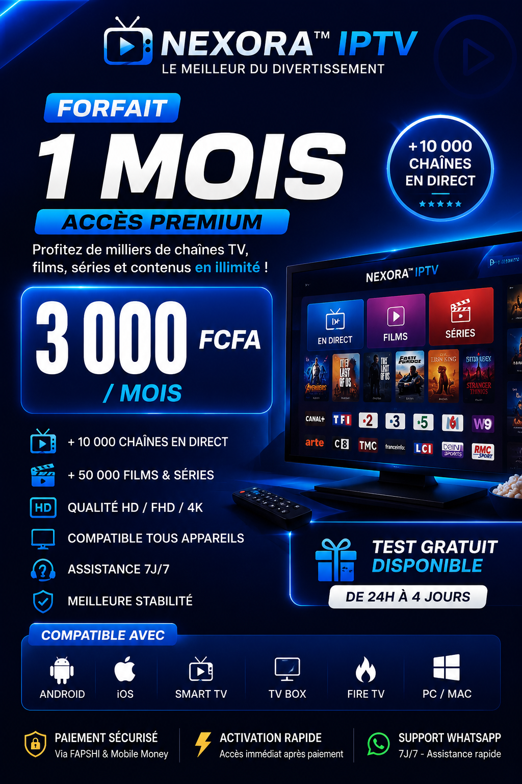 Accès premium Divertissement