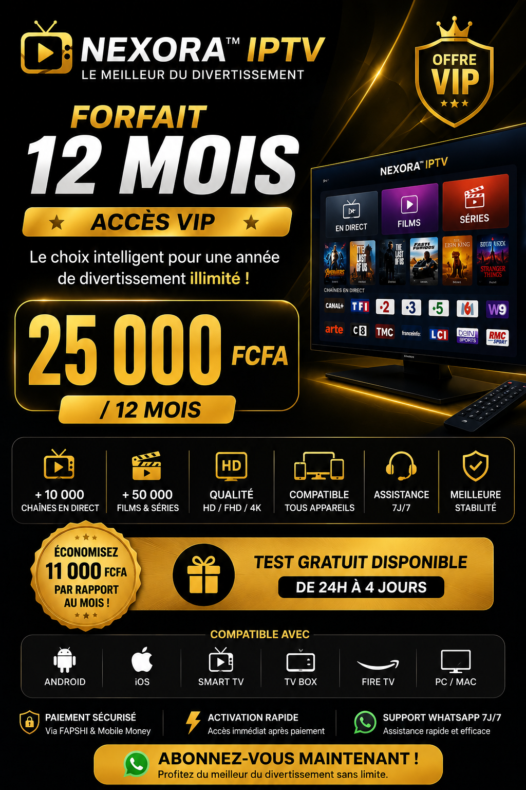 Accès Gold Divertissement Tv